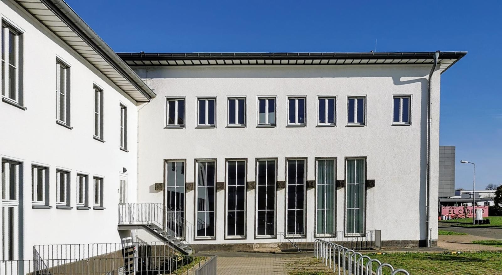 Butzweilerhof, Empfangshalle Seitenansicht