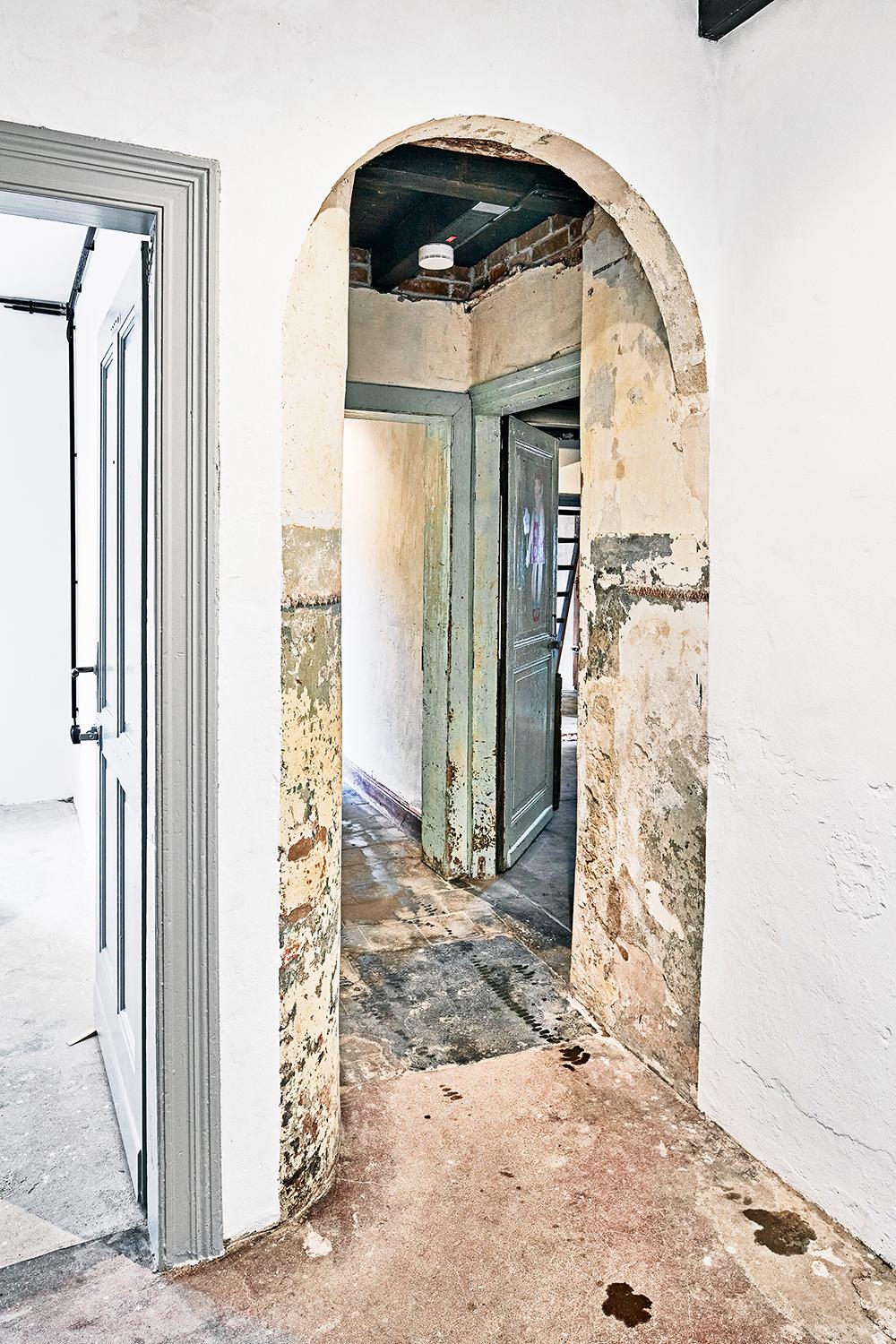bauKULTURstelle, Innenraum, freigelegte Bausubstanz