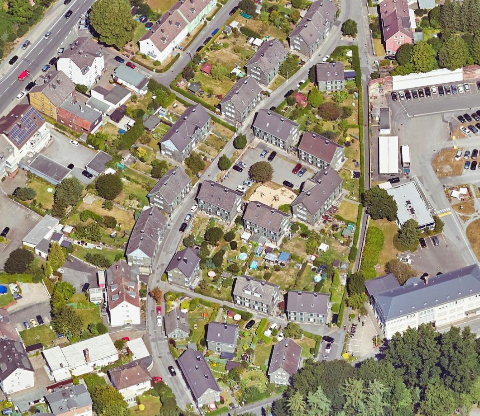Luftbild Gartenstadt Crengeldanz von Süden