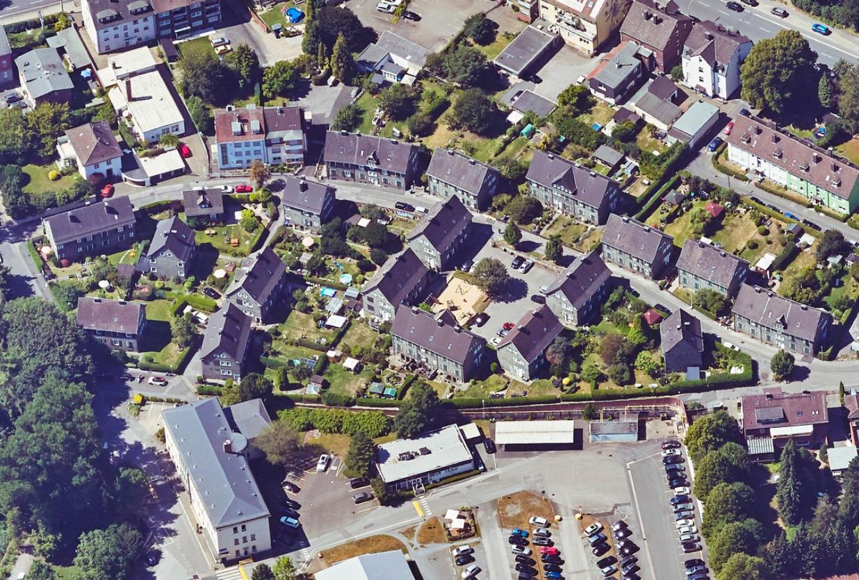 Luftbild Gartenstadt Crengeldanz von Osten