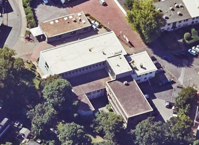 Schrägluftbild von Norden, Erweiterung Straßenverkehrsamt