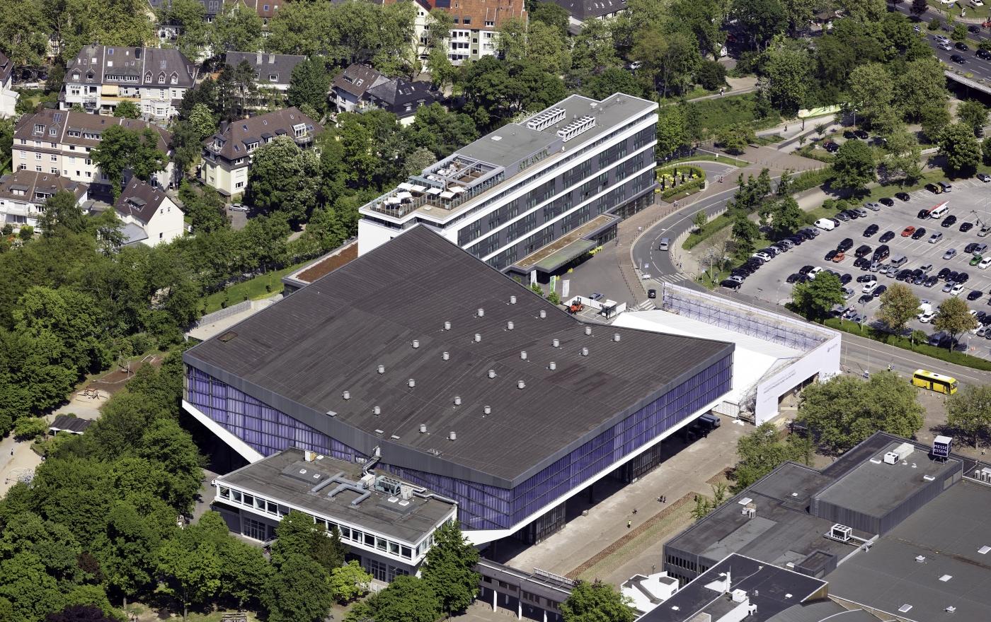Luftbild Grugahalle von Südwesten
