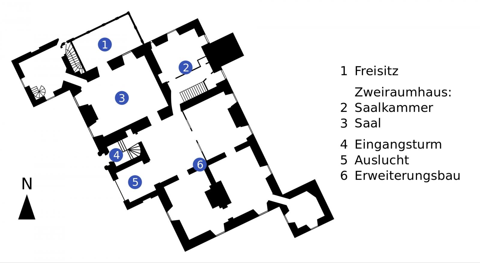 Grundriss Schloss Bodelschwingh