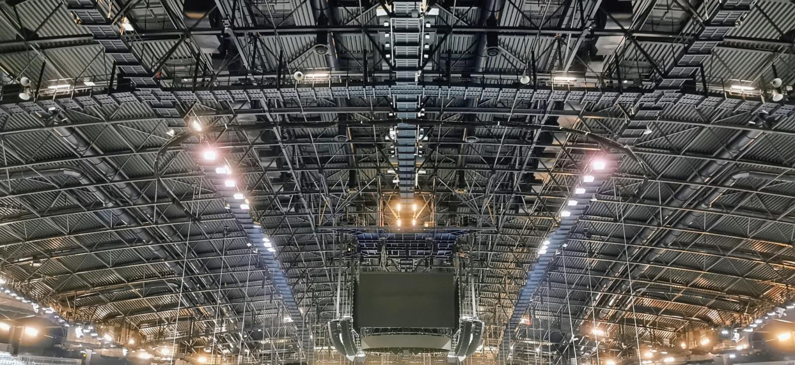 Deckenuntersicht der Halle
