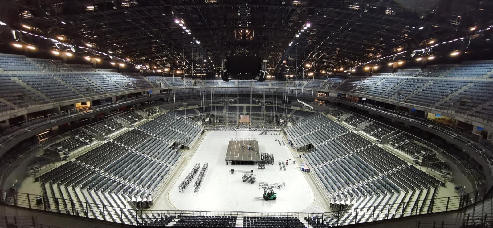 Blick in den Innenraum der Lanxess Arena