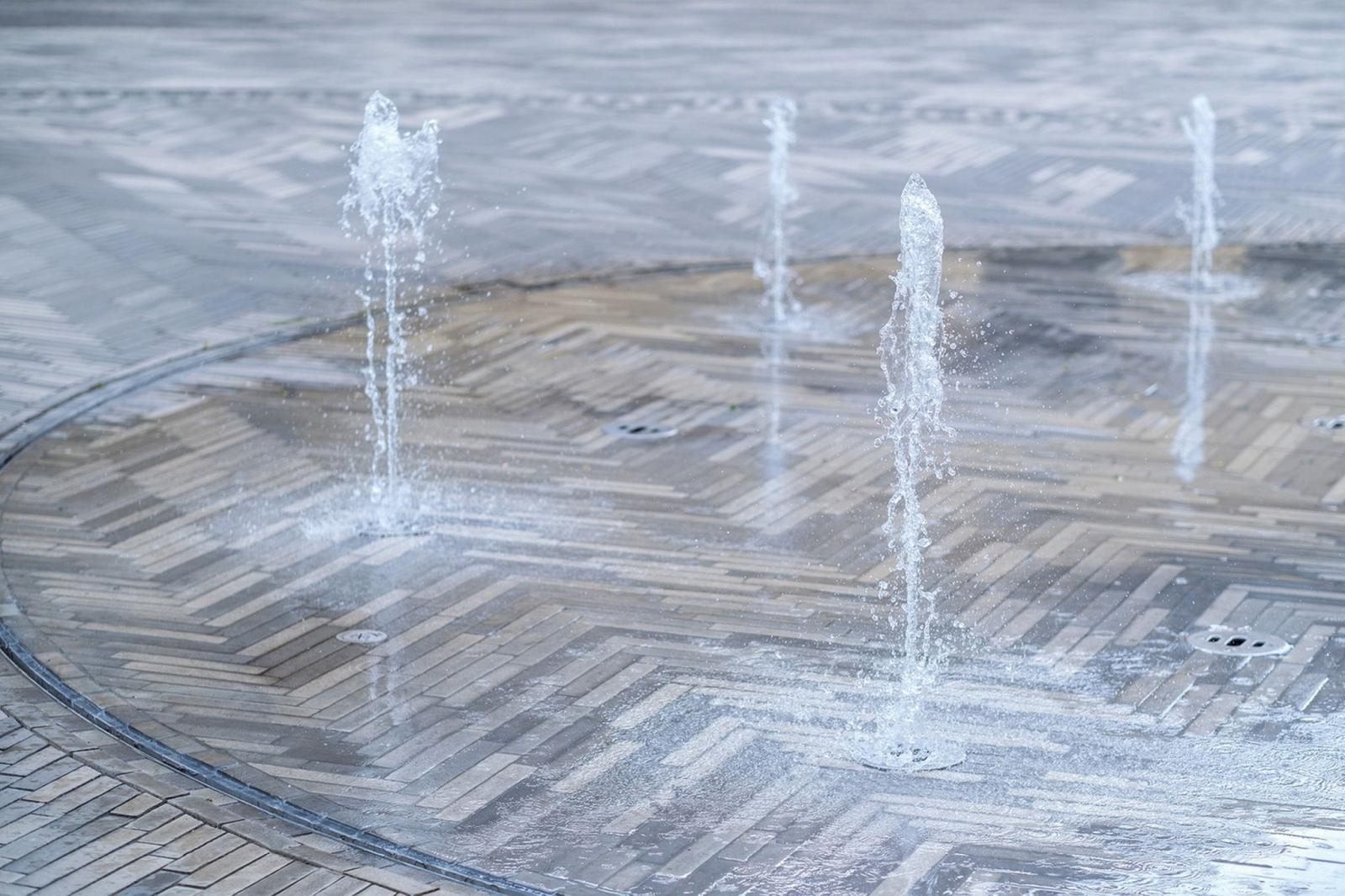 Blücherplatz Spenge, Wasserspiel