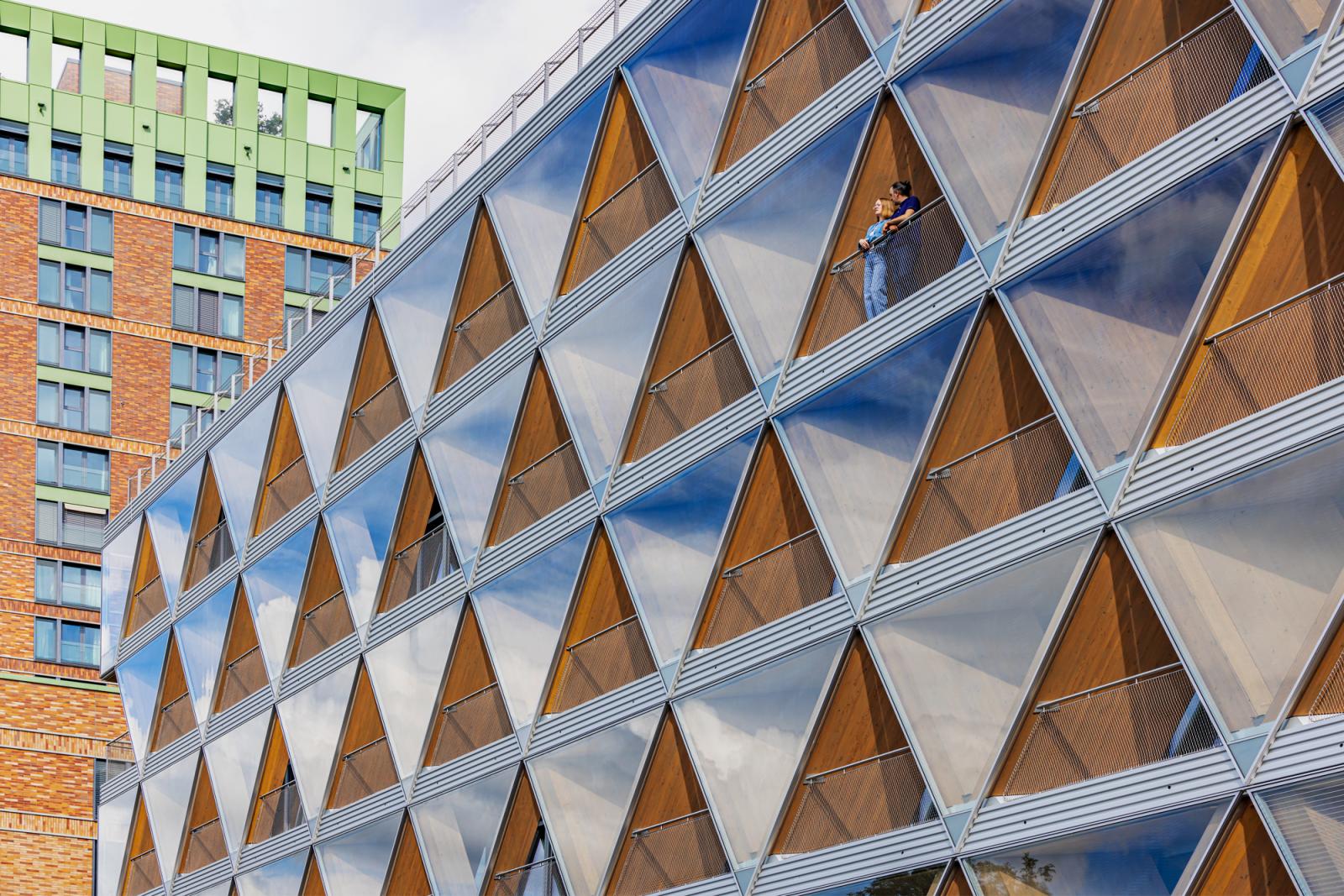The Cradle, Loggien, parametrisches Holztragwerk