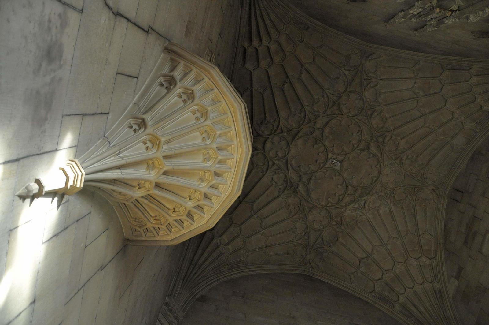 Fächergewölbe in der neogotischen Kapelle