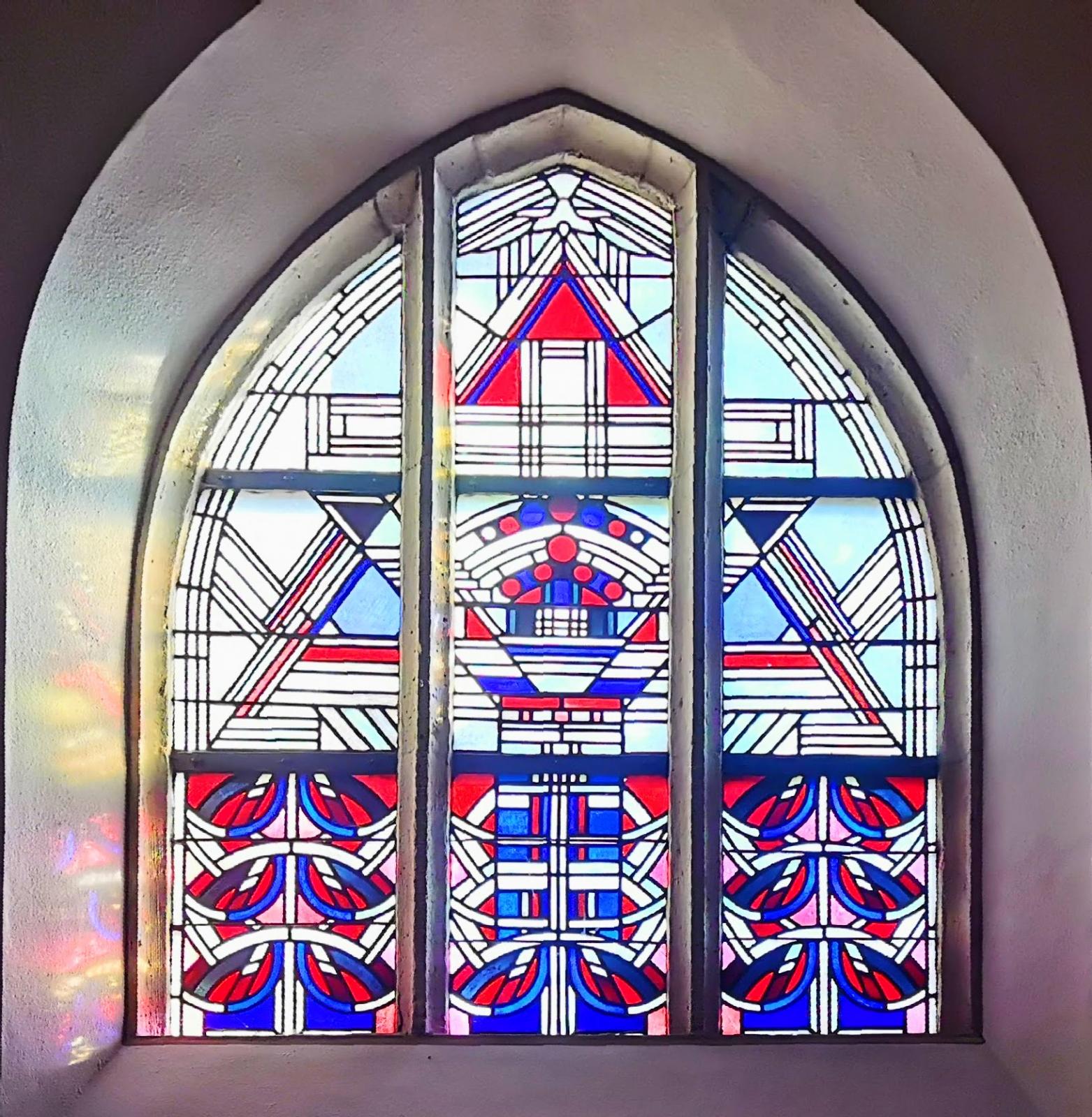 Farbiges Glasfenster
