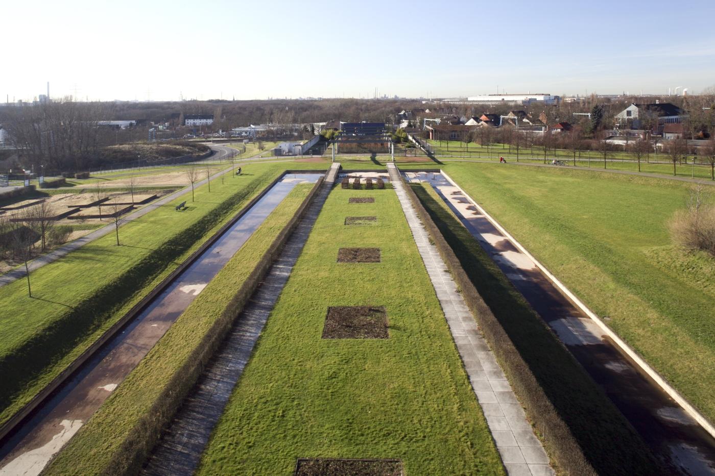 Luftbild der Parkanlage