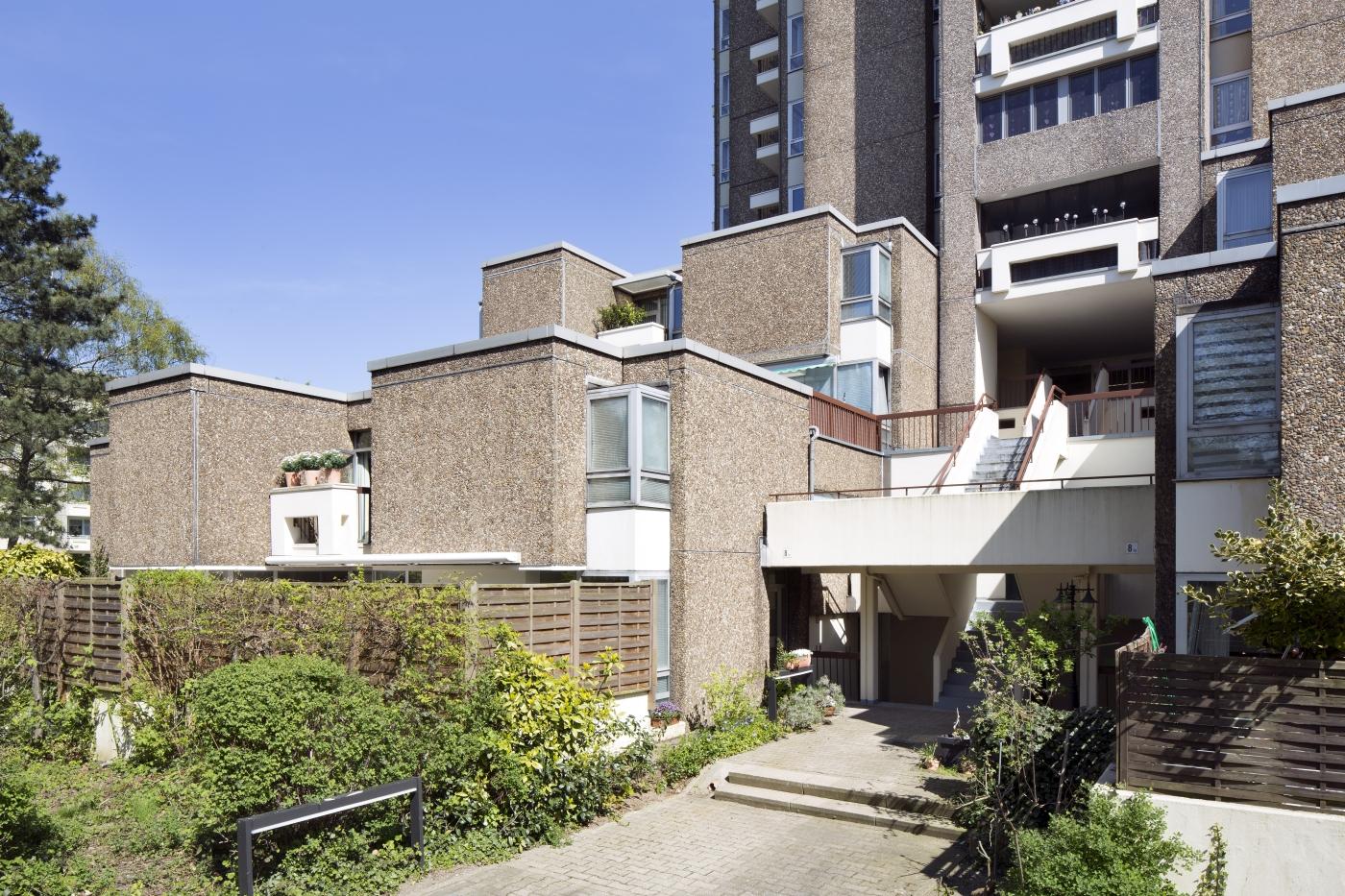 Eingang zum Wohnkomplex