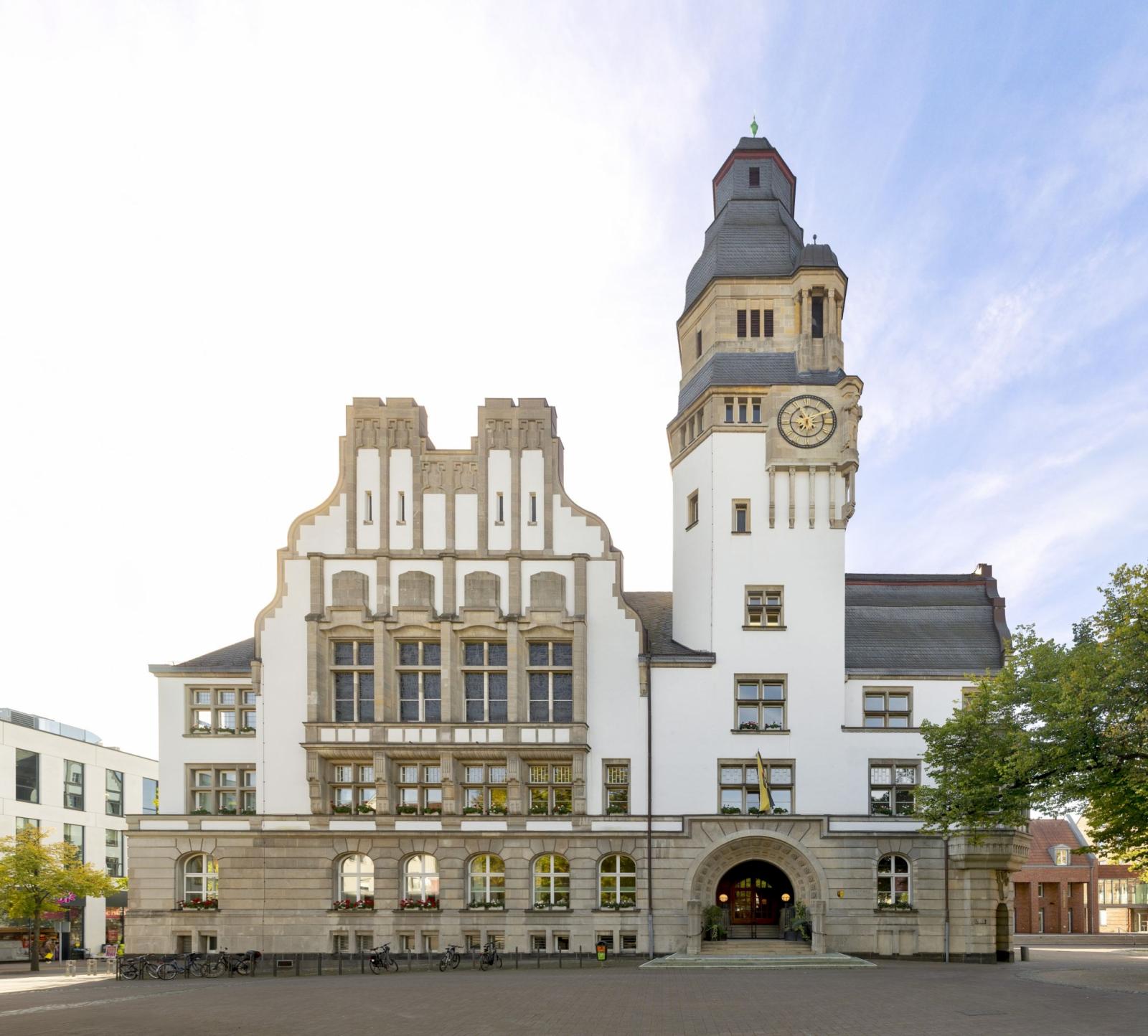 Altes Rathaus Gladbeck, Nordseite mit Turm
