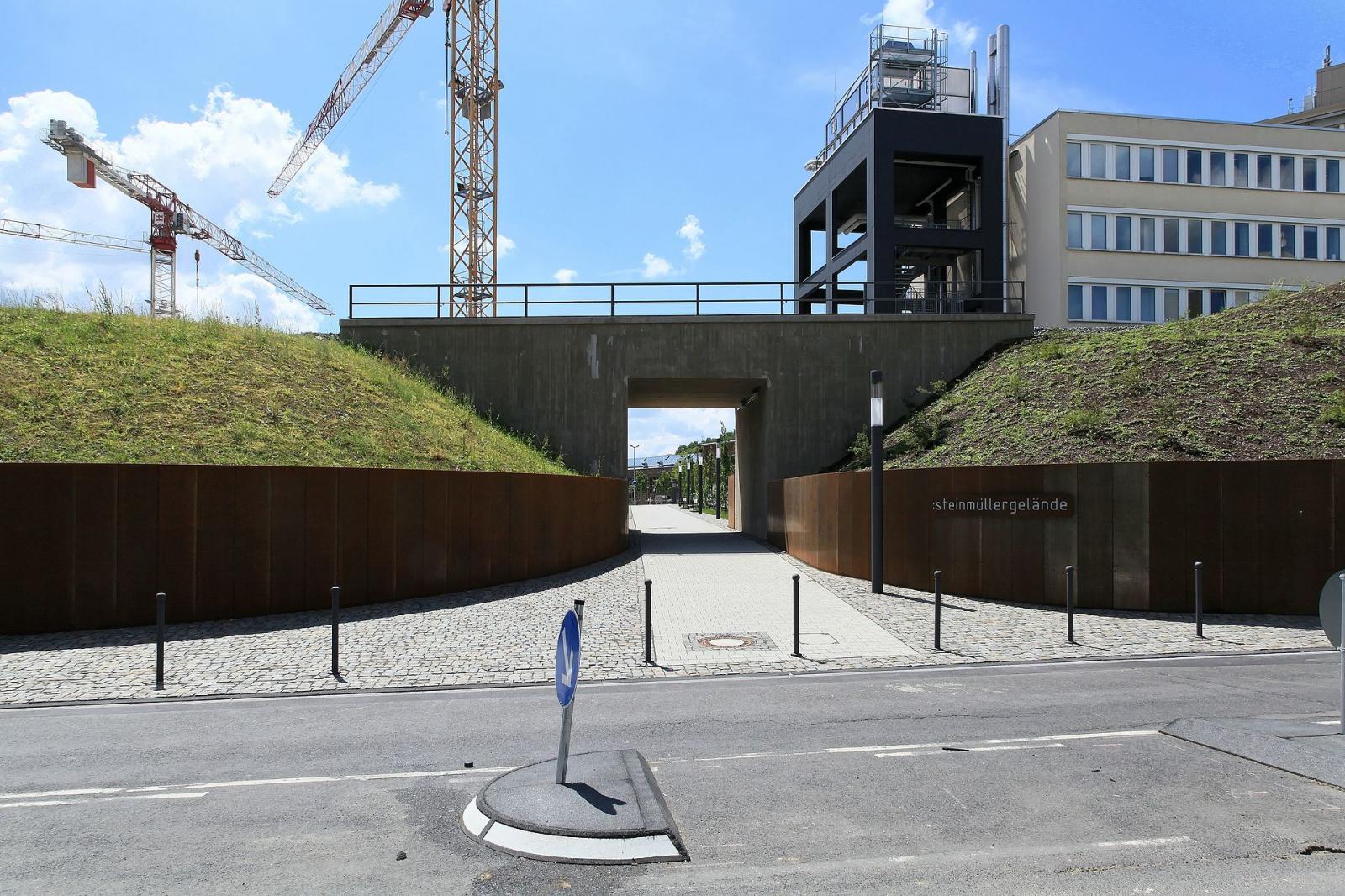  Zugang von der Andienungsstraße im Norden des Geländeszum Steinmüllergelände in Gummersbach