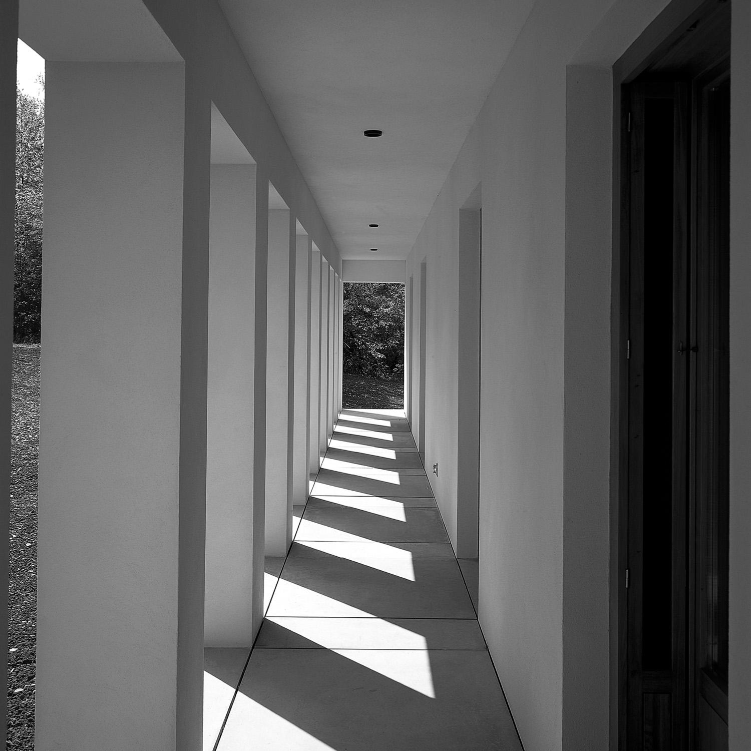 Haus am Cöllenhof Bonn, gartenseitige Kolonnaden EG