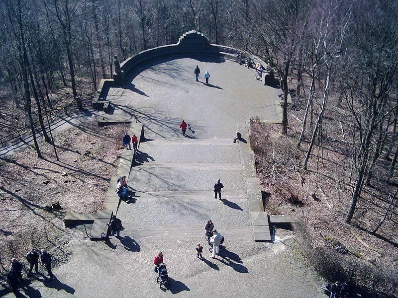 Blick vom Hermannsdenkmal nach Westen