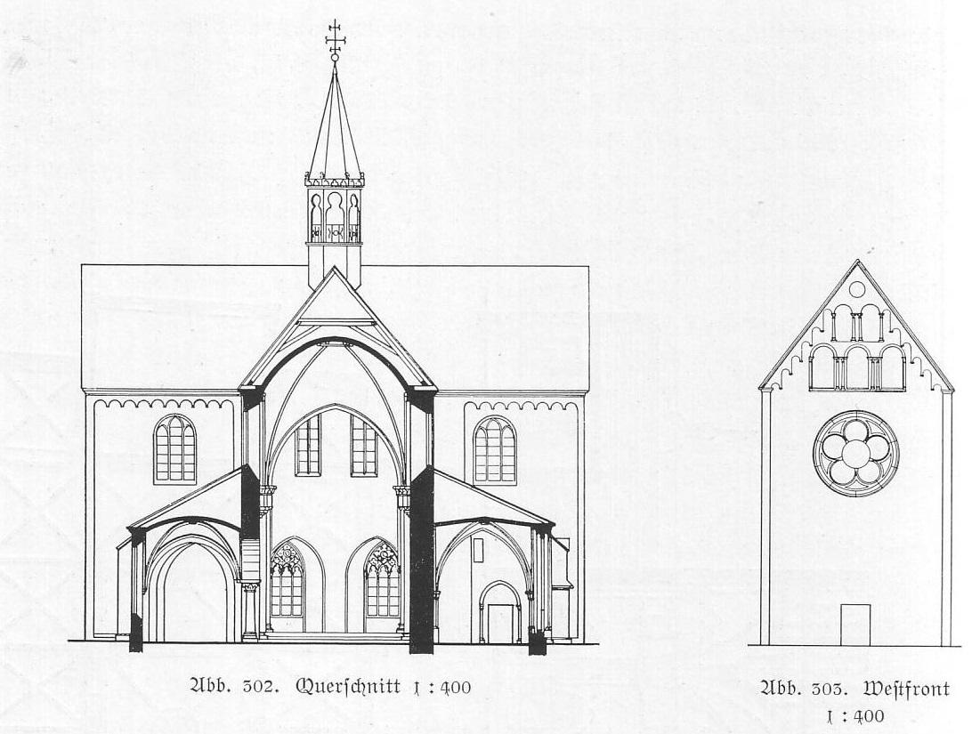 Schnitt der Klosterkirche Marienfeld