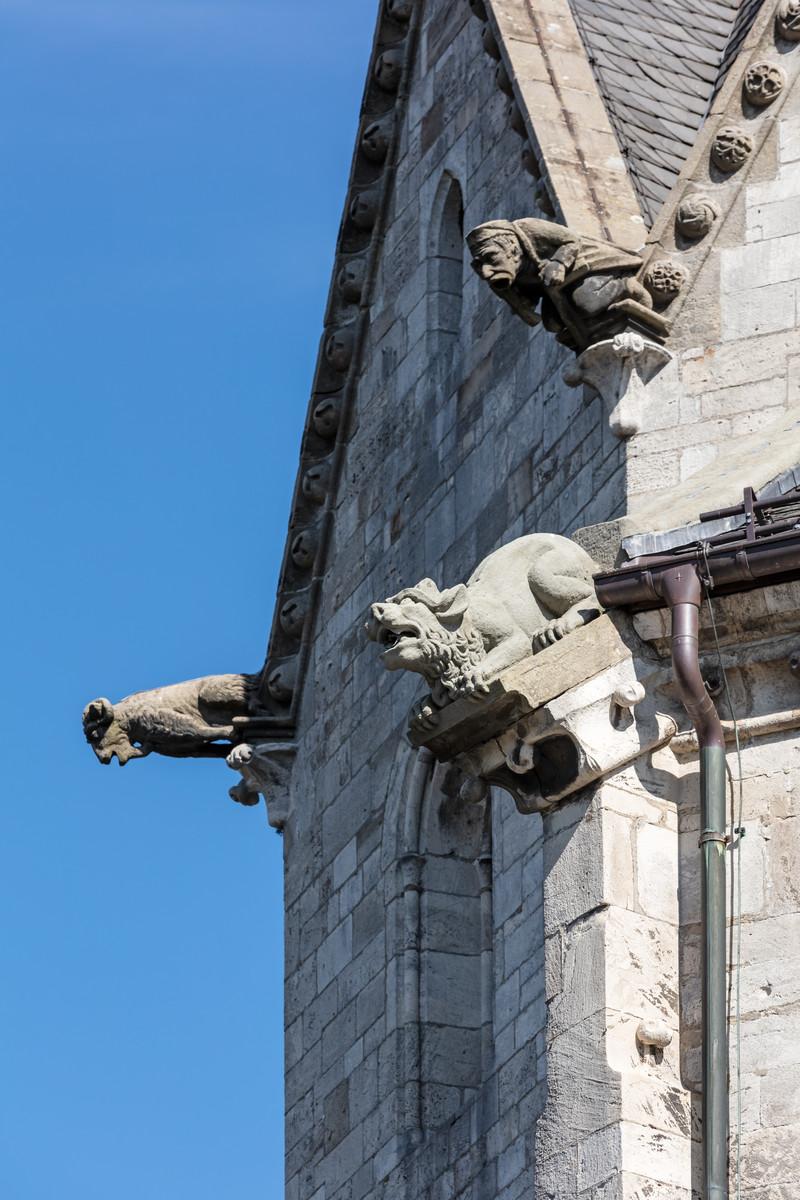 Wasserspeier an der Kirche