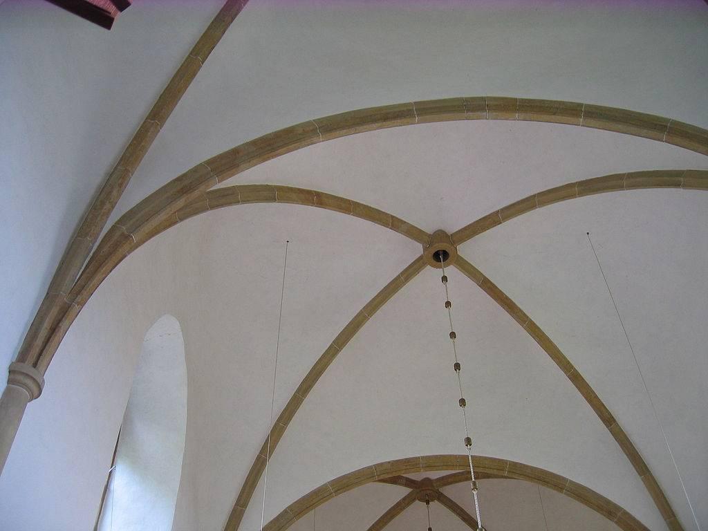 Blick in Kreuzgratgewölbe