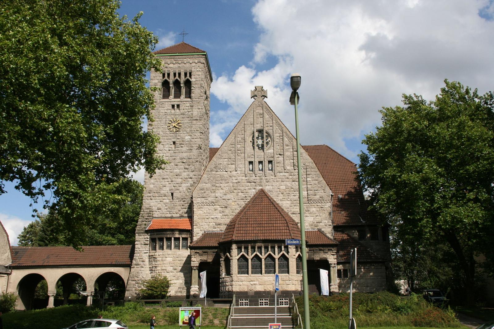 Ansicht der Lutherkirche von Westen