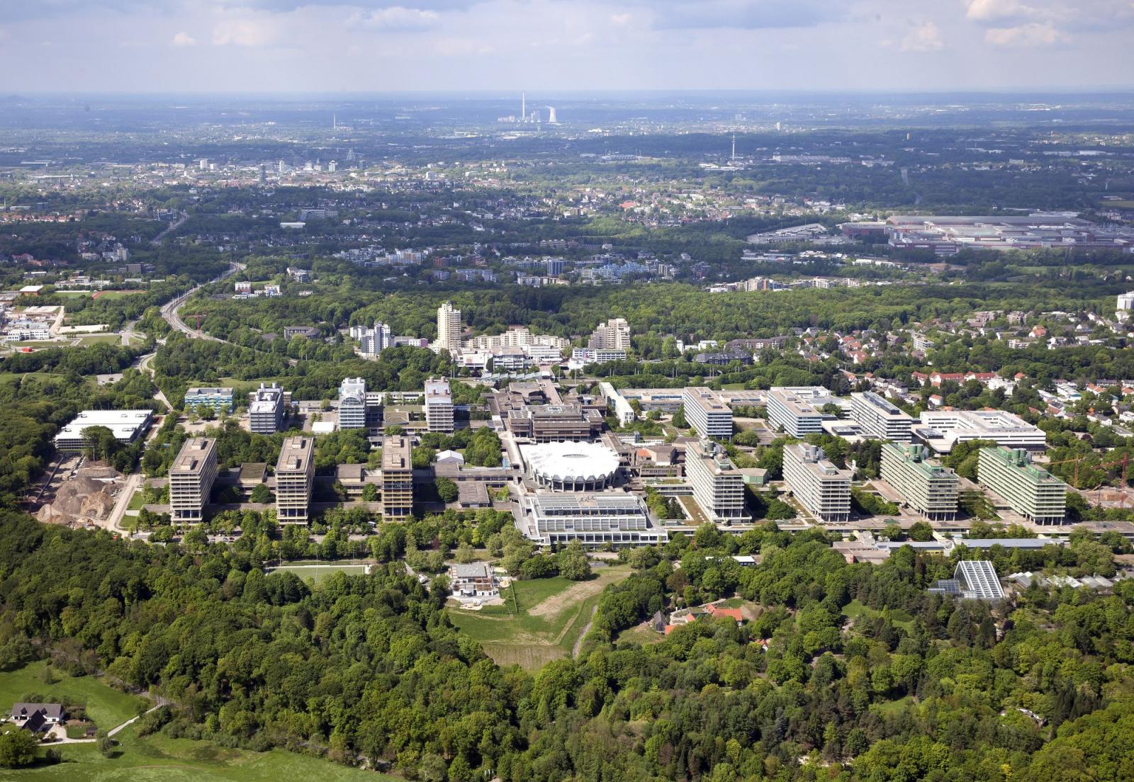 Ruhr Universität Bochum Luftbild frontal