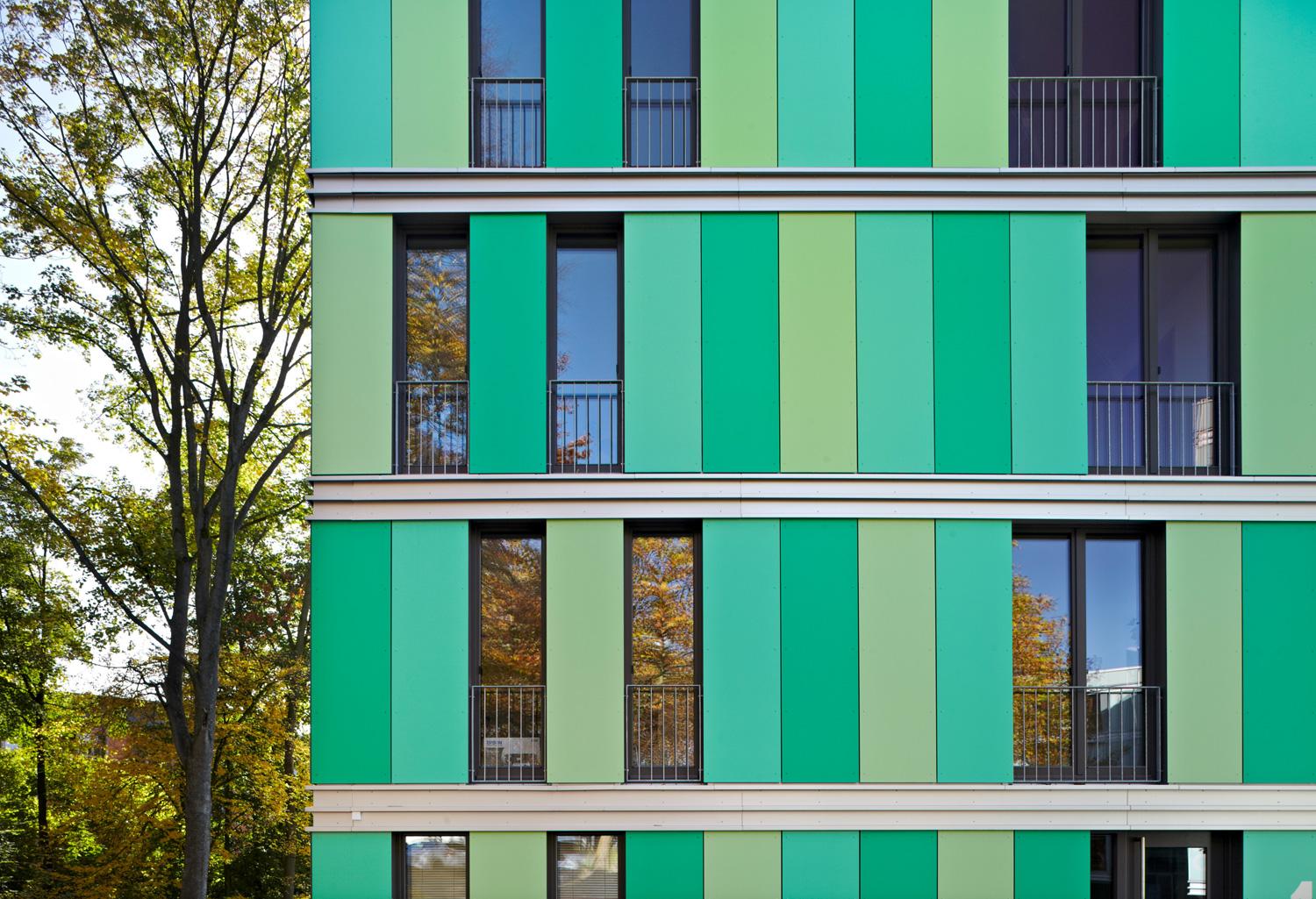 Experimenteller Wohnungsbau Ostersiepen, Ausschnitt Fassade