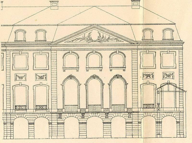 Gartenfassade von J. Couven, 1782