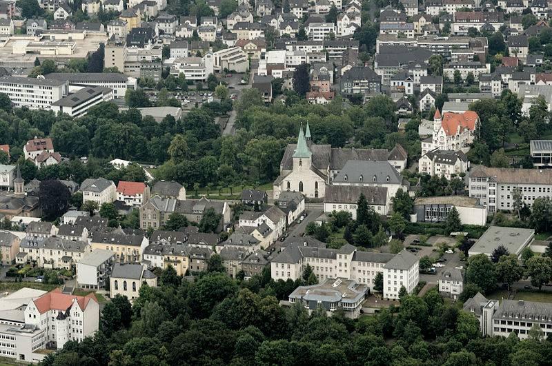 Luftbild Klassizismusviertel Arnsberg
