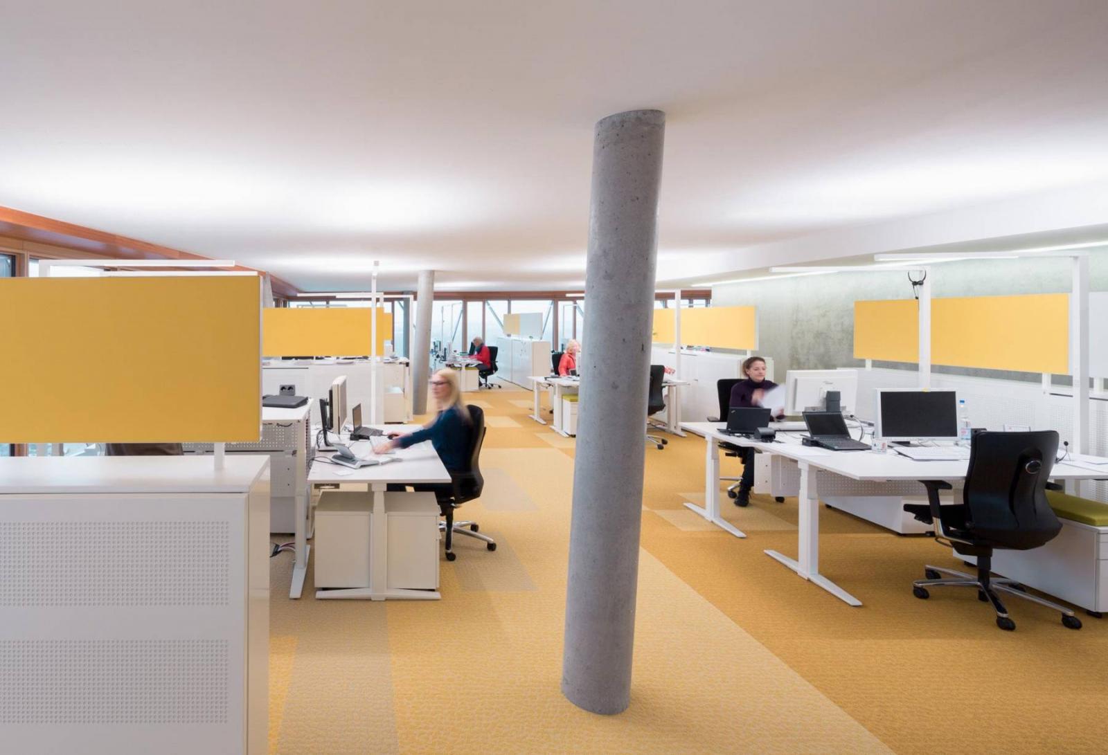 Innenansicht der Open Space Bürpflächen
