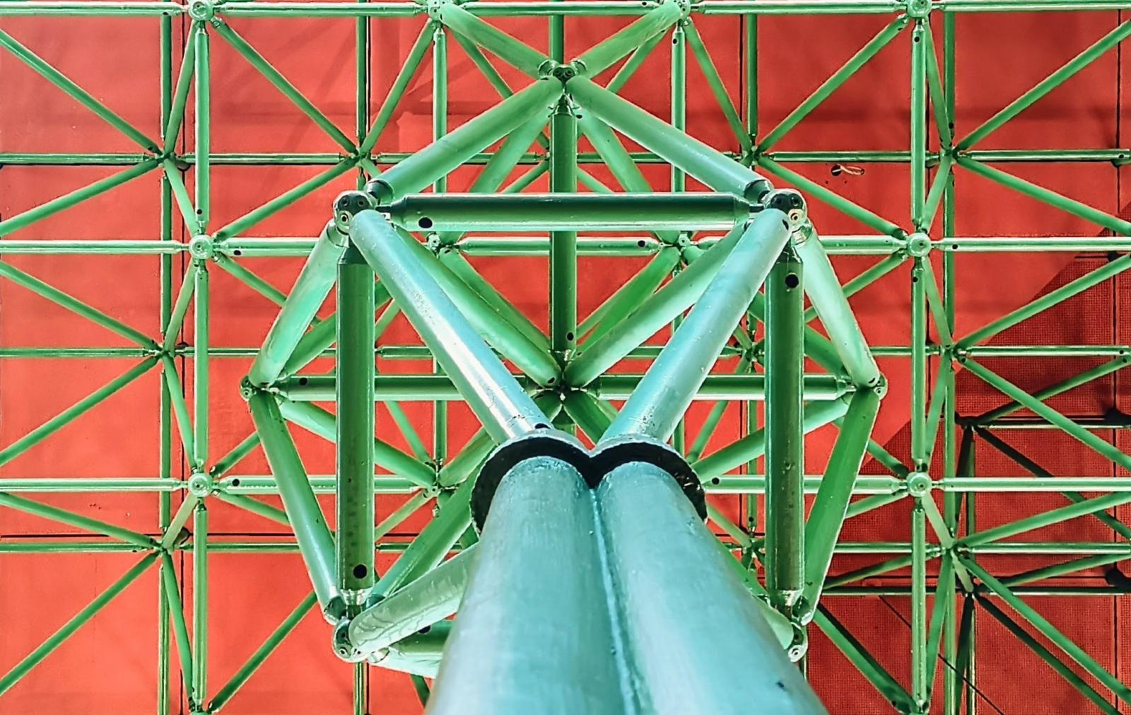 Raumfachwerk Übergang Stütze