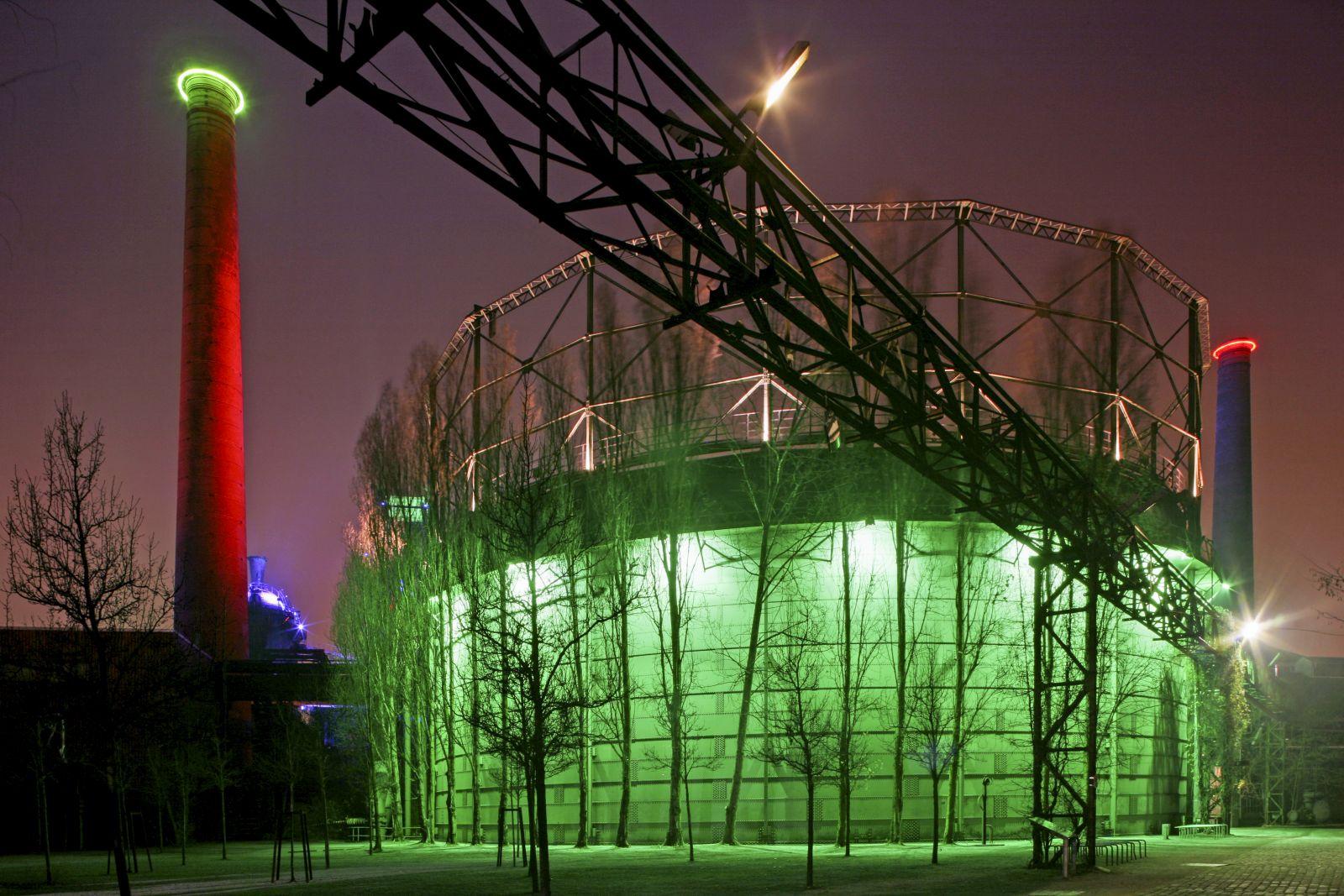 Lichtinstallation Gasometer