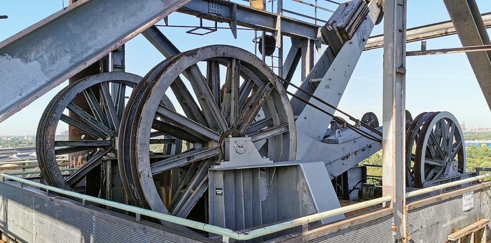 Förderräder zur Beschickung der Hochöfen