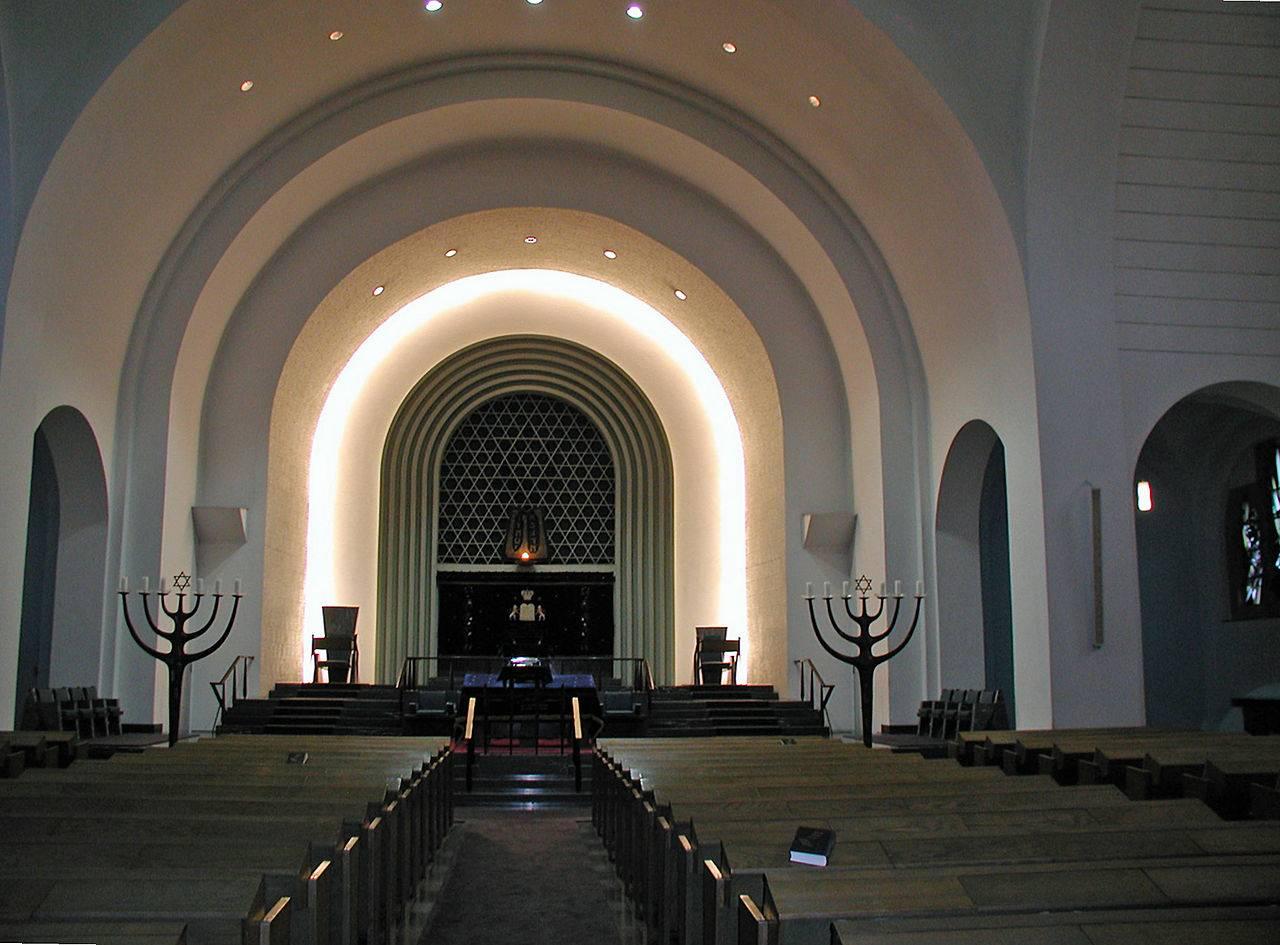 Blick in den Innenraum der Synagoge