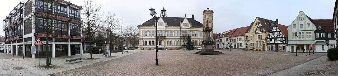 Panorama des Marktplatzes in Horn