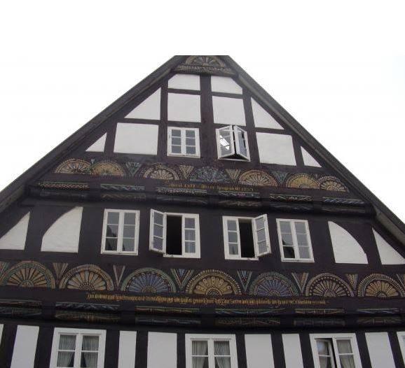 Fachwerkgiebelhaus, "Alt-Horn", das älteste Fachwerkhaus der Stadt