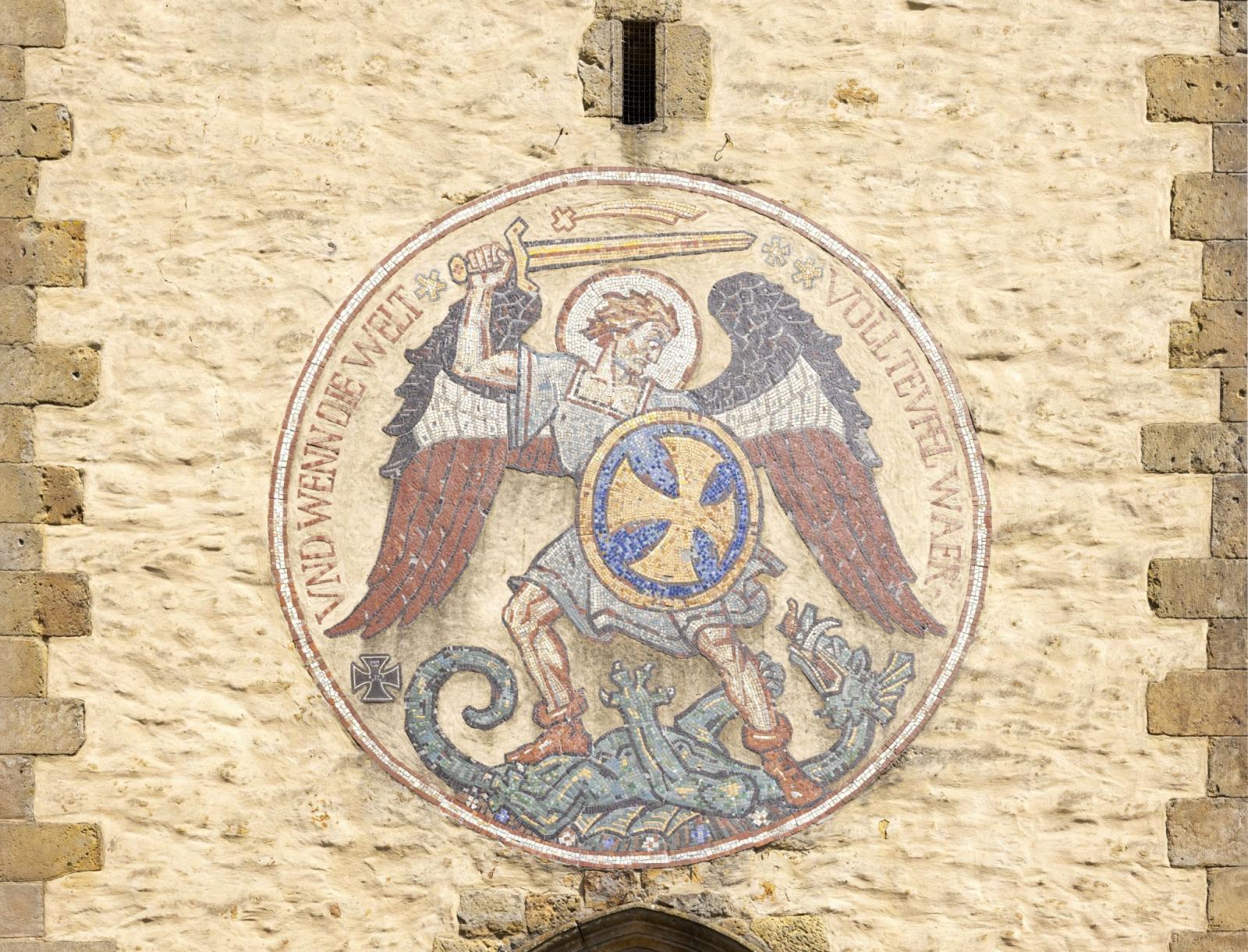 Mosaik mit dem Erzengel Michael von 1922