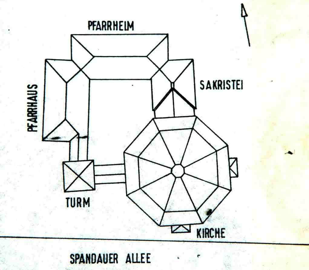 Grundriss des Gemeindezentrums