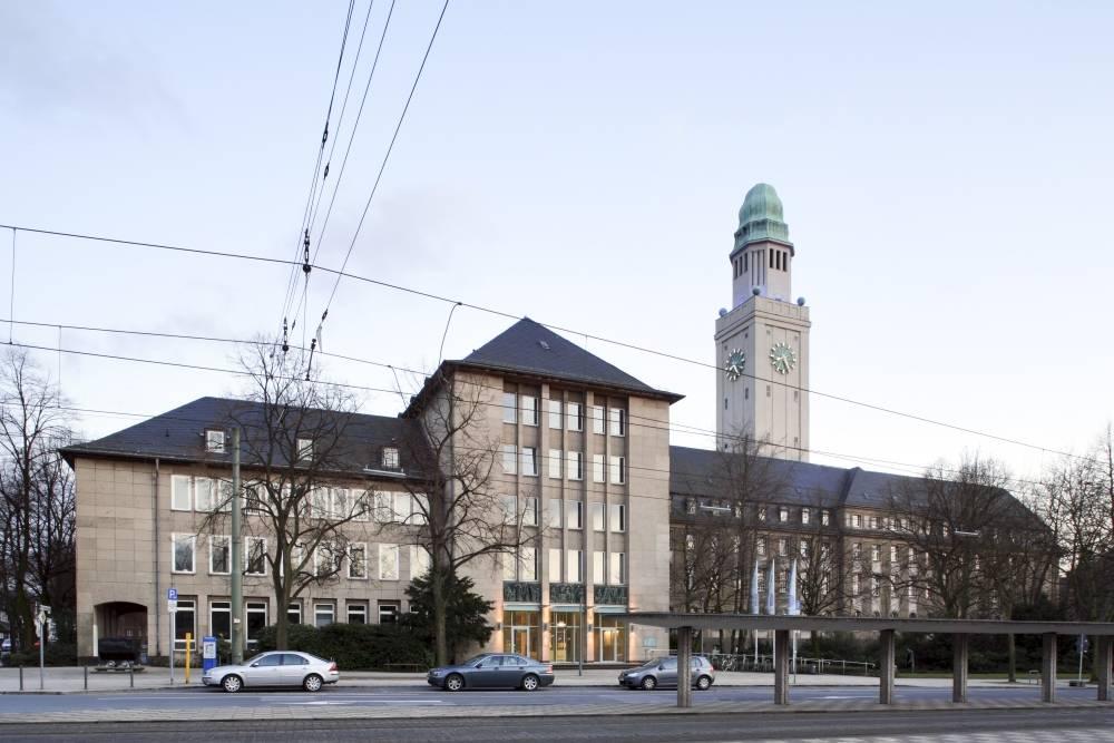 Ansicht des östlichen Erweiterungsbaus
