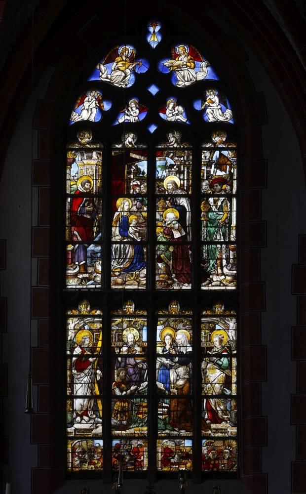 Renaissance-Fenster, Stirnwand des nördlichen Seitenschiffs