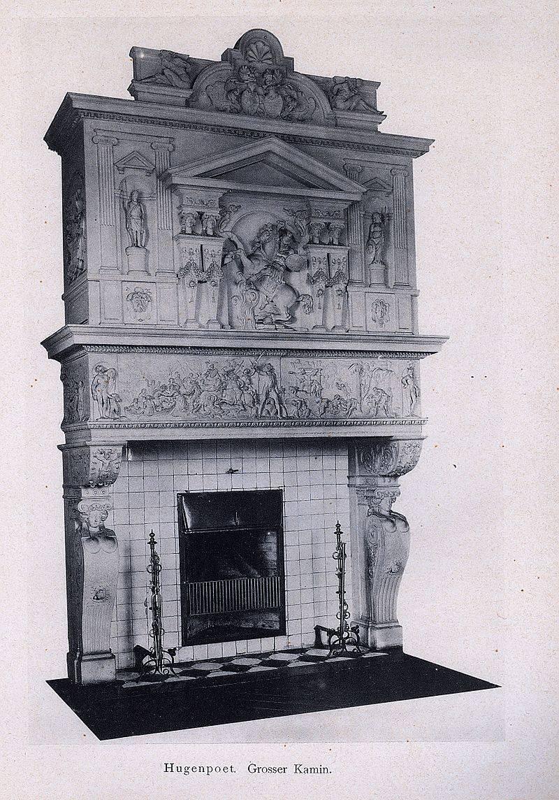 Schloss Hugenpoet, Renaissance-Kamin