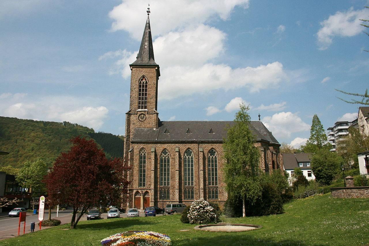 Südansicht der evangelischen Christuskirche in Werdohl