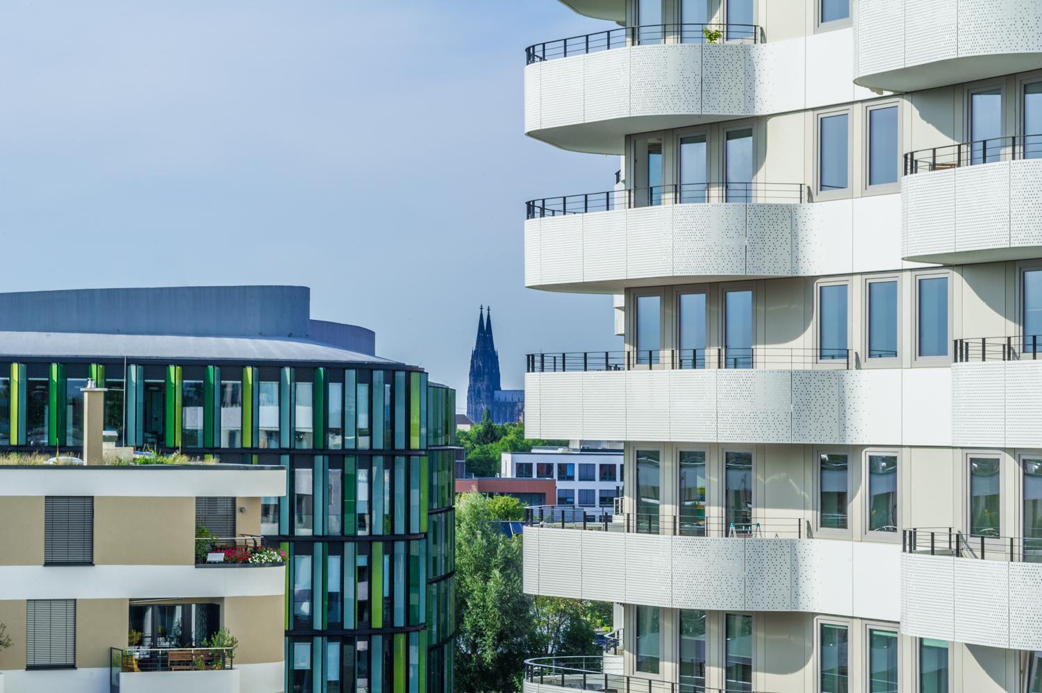 Ausblick Stadtseite in Richtung Kölner Dom