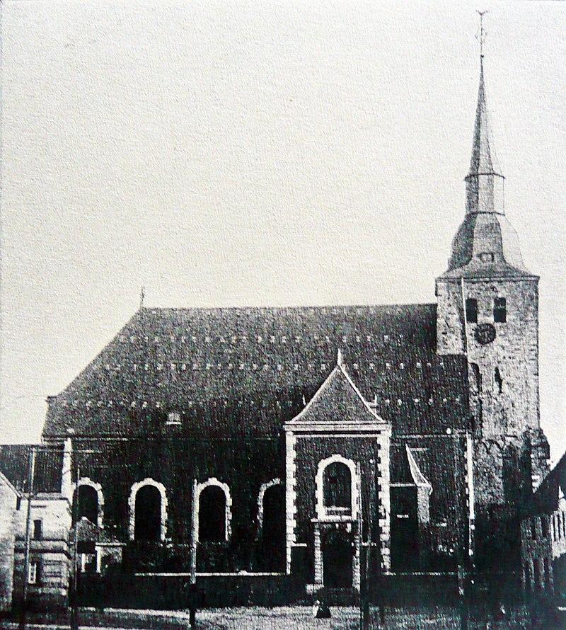 Kath. Pfarrkirche St. Sebastian in Würselen um 1900
