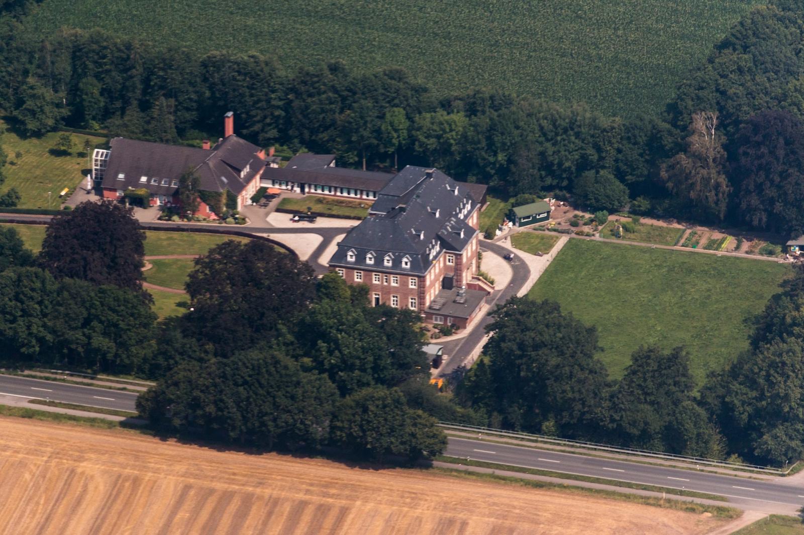 Haus Tenking von oben