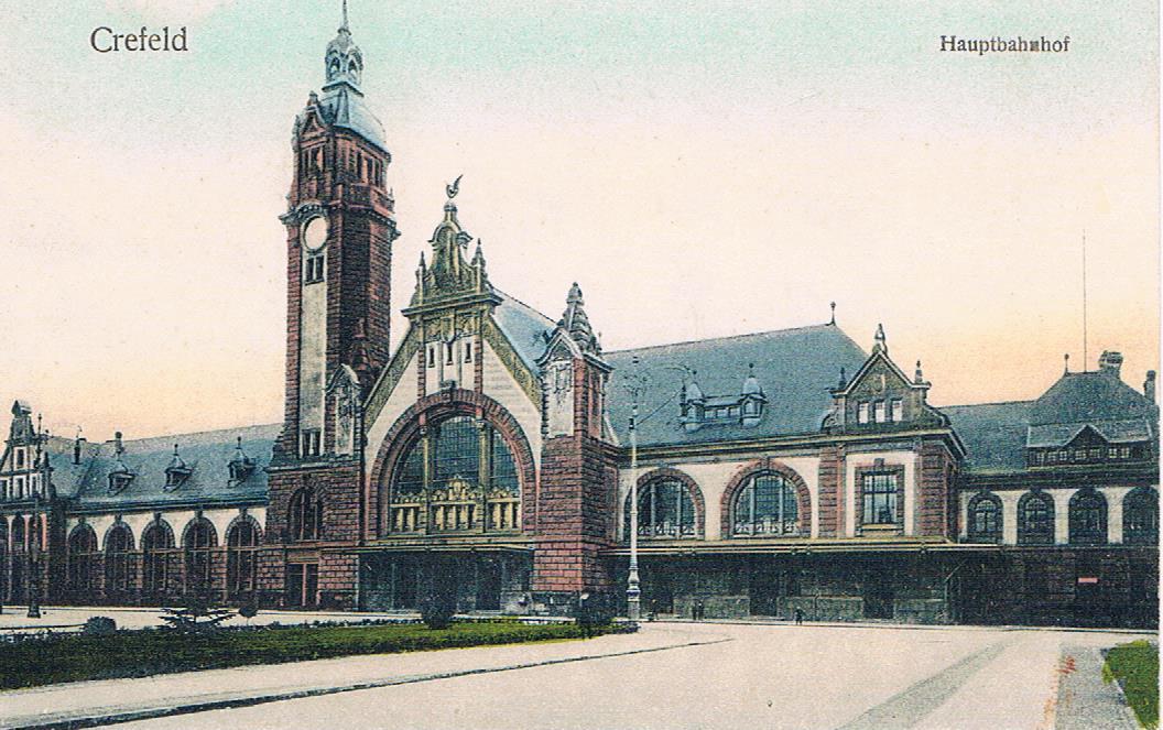 Hauptbahnhof Krefeld (um 1909)
