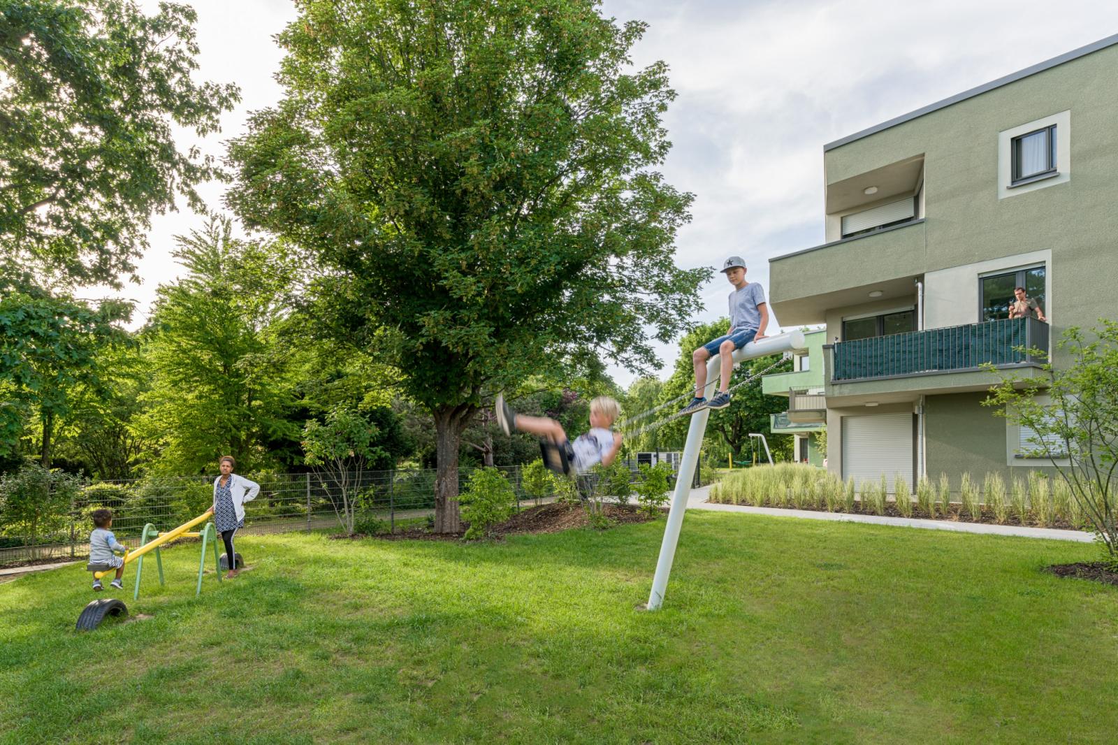 Typenhäuser für Geflüchtete, Spielplatz