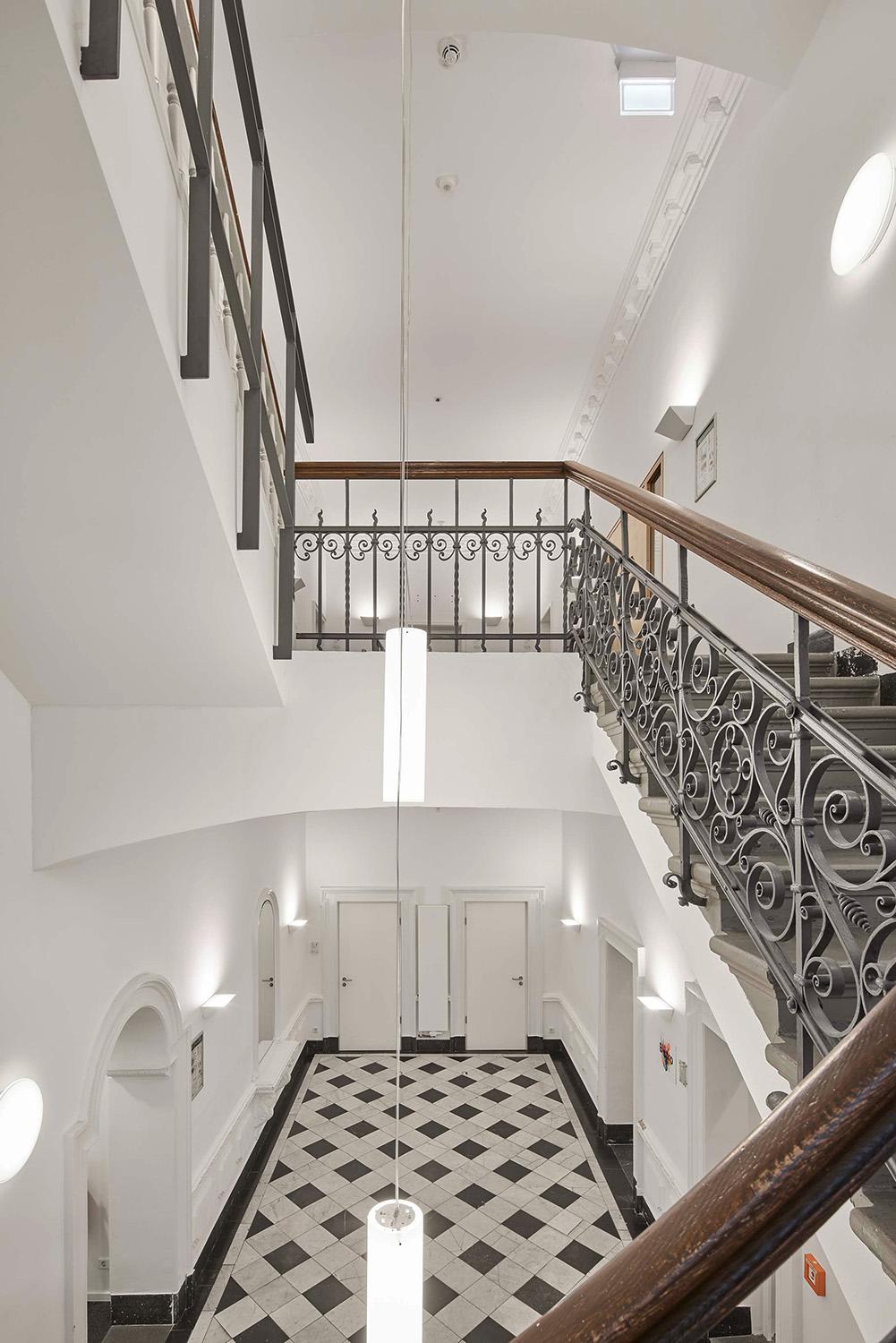 Musikschule Recklinghausen, Treppenhaus Altbau
