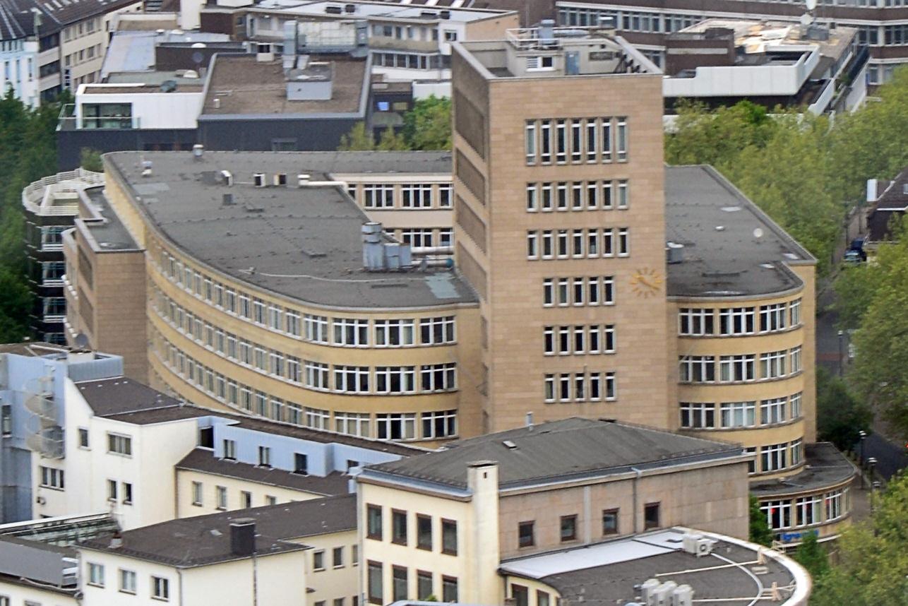 Deutschlandhaus Essen, Gesamtansicht von oben