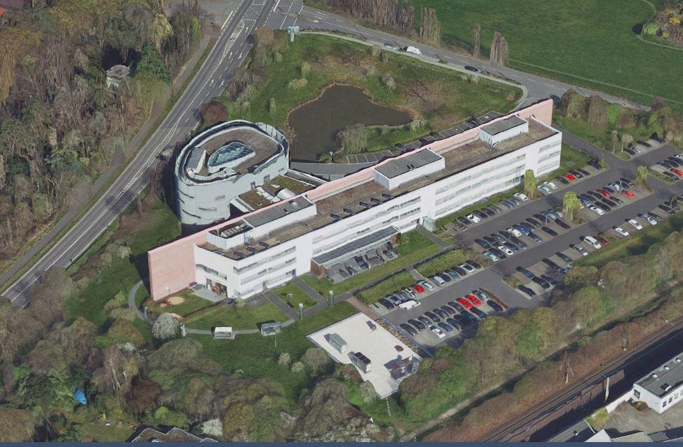 Firmenzentrale Ströer von oben