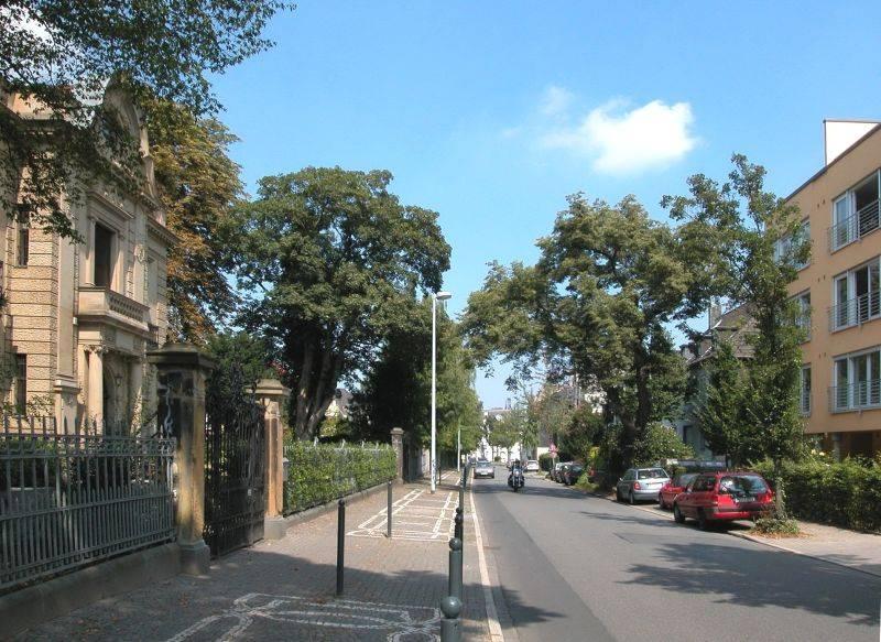 Frontansicht mit Straßeneinsicht