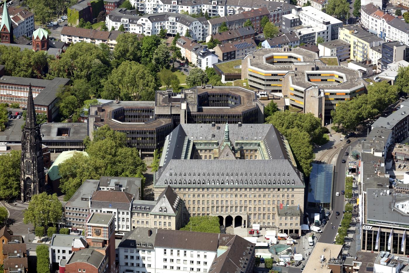 Luftbild Rathaus Bochum